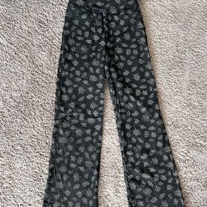 flare floral patterned flare pants